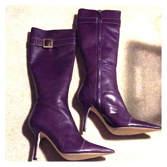 kate spade purple boots